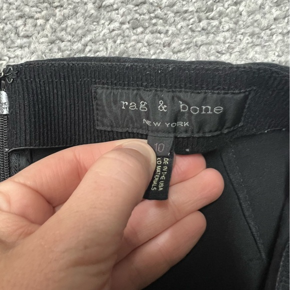 Rag & Bone Pants Womens Size 10 Black Stretch Pull On Pants Ankle Casual - Picture 6 of 10